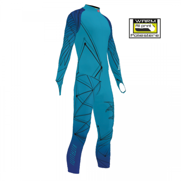 Combinaison WARM Geometric Blue avec protections EB/VP56-GB
